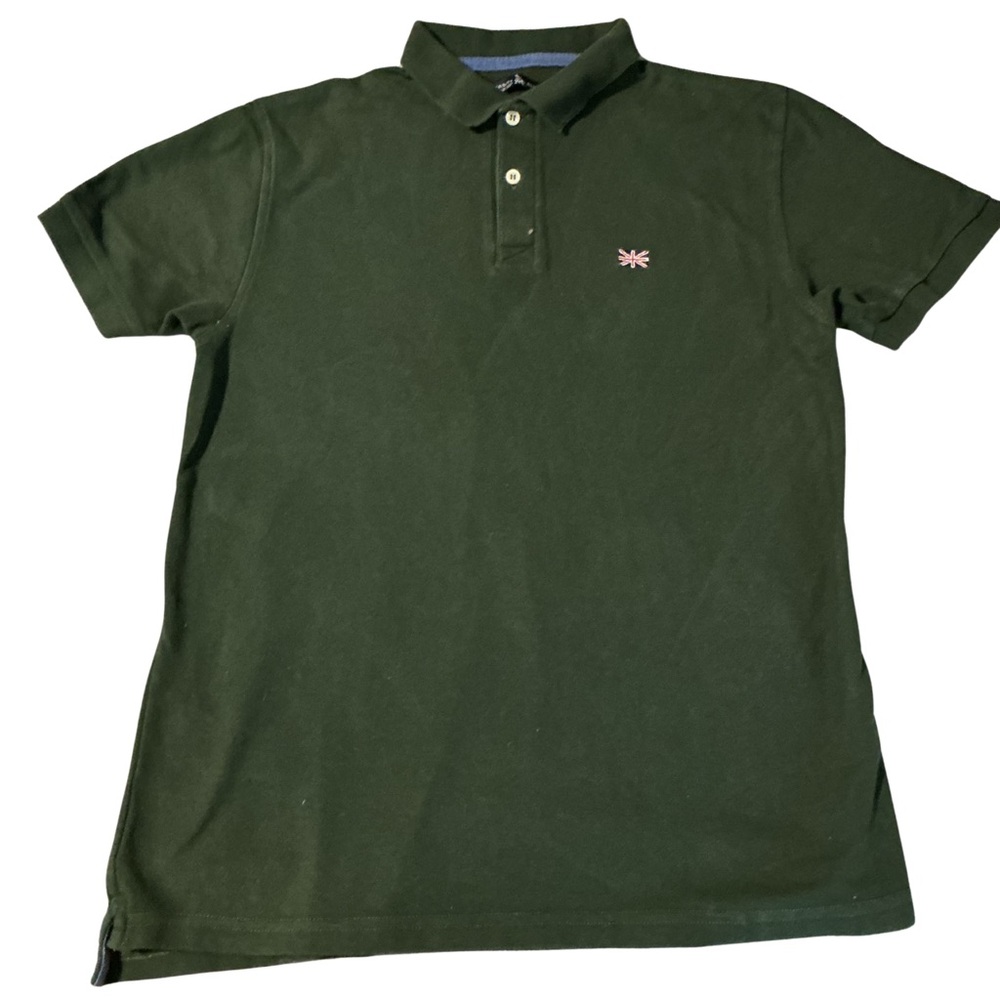 Men's Dark Green Polo Shirt with Chest Logo